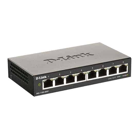 D-Link DGS-1100-08V2-B 8 Port Gigabit Smart Managed Switch